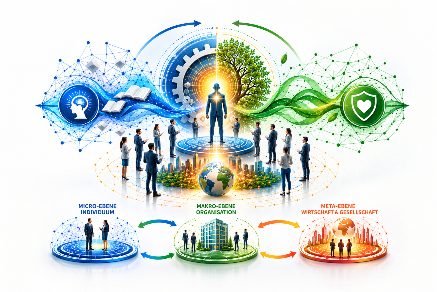 © Design Coaching Beirer. KI-basierte Hybrid-Visualisierung (erstellt mittels ChatGPT/DALL-E und manuell nachbearbeitet mit GIMP).